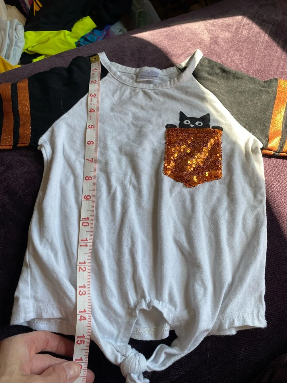 Perfect fall outfit/ girls/large/ shirt with matching jeans set